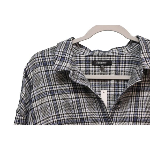 NWT Madewell Flannel Button Up XL Westlake Plaid Boxy Relaxed Outdoor Preppy - Picture 6 of 12